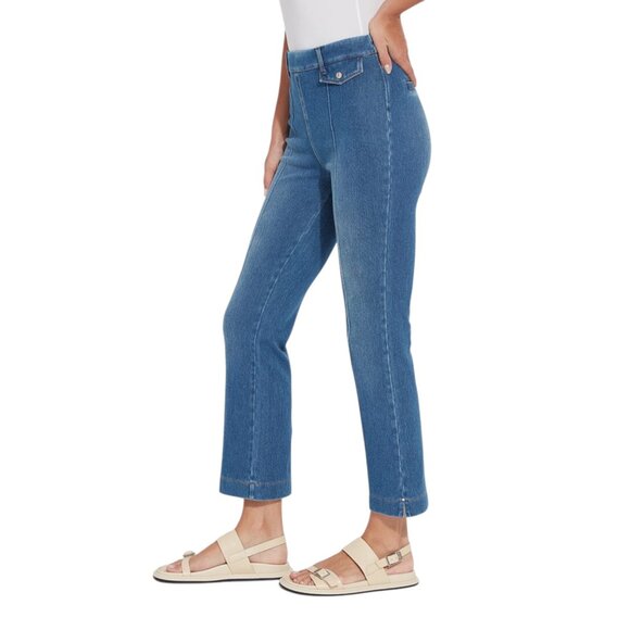 EUC Women's LYSSE Elle Ankle Flare‎ Denim Jeans | Size M - Picture 2 of 16